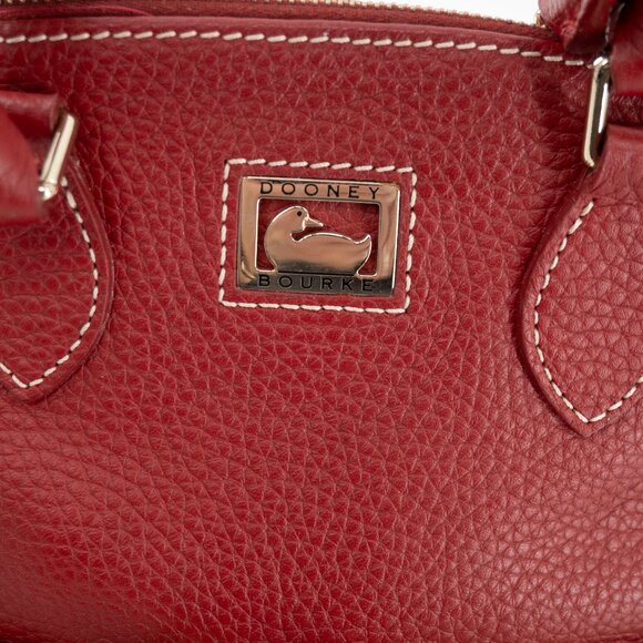 Dooney & Bourke Dillen Double Pocket cross body handbag Satchel Red - Picture 4 of 14